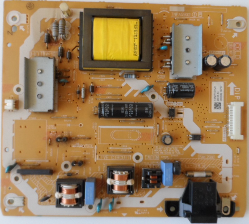 PB/39INC/PAN/39AS500E POWER BOARD ,TNPA5932 1 P,TXN/P1DWE,for ,PANASONIC TX-39AS500E,