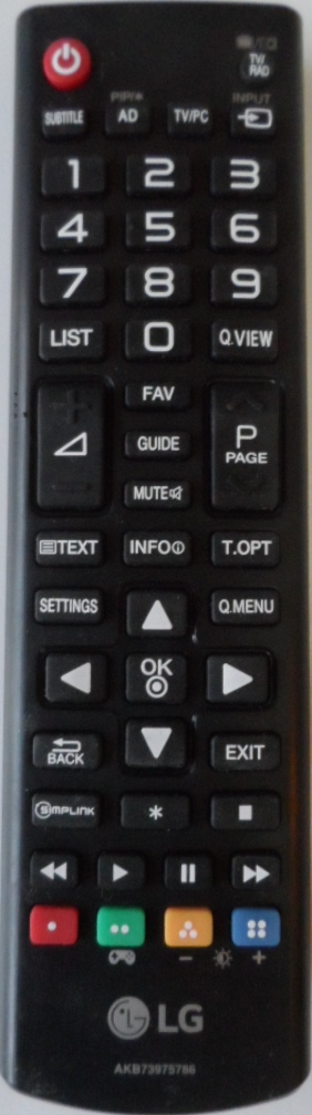 RC/LG/AKB73975786 ORIGINAL REMOTE CONTROL, AKB73975786, for LG LED TV 