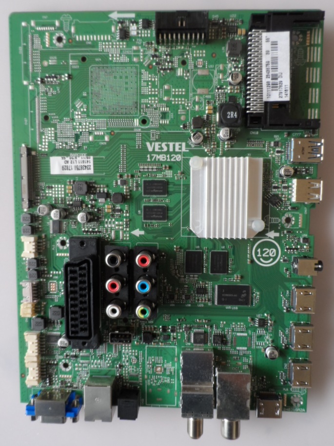 17MB120/55INC/TOSH/55U6763 MAIN BOARD, 17MB120, for ,TOSHIBA 55U6763D, UHD 4K , 10111298,23438756,27917829, 