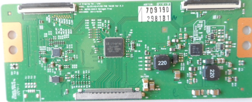 TCON/6870C0401C/LG TCon BOARD , MODEL: 32/37/42/47/55 FHD TM120 Ver0.3 ,6870C-0401C,