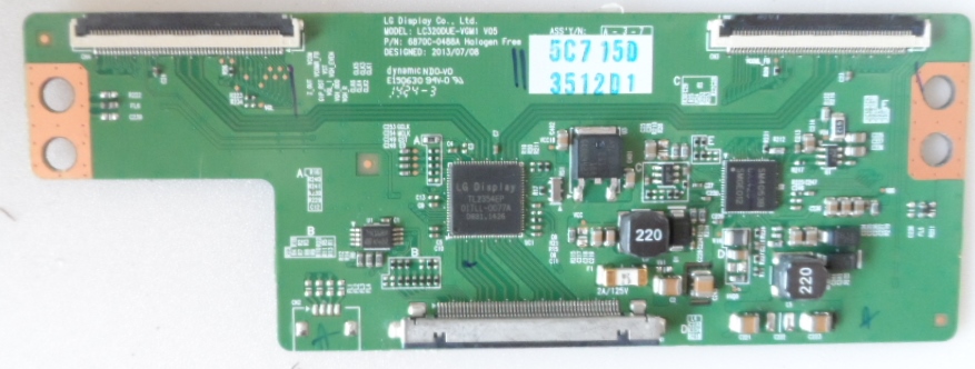 TCON/6870C0488A/LG TCon BOARD ,LC320DUE-VGM1 V05 ,6870C-0488A,