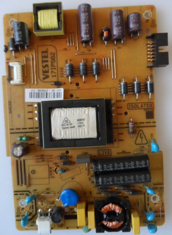 17IPS62/32INC/JVC/6 POWER BOARD ,17IPS62, for 32 inc DISPLAY ,23321189,27580383,150115R2,