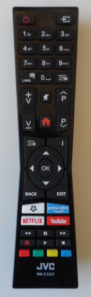 RC/JVC/RM-C3337  ORIGINAL  REMOTE CONTROL,RM-C3337, for JVC LED TV 