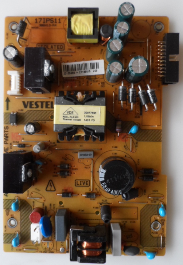 17IPS11/VES/20PIN/3 POWER BOARD ,17IPS11 ,300413-R4,23125986,27185615,