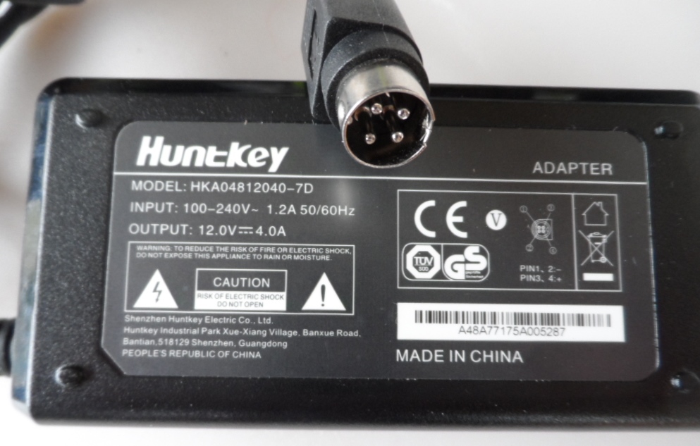 ADAP/TFK/12V/4A ADAPTER ORIGINAL ,HKA04812040-7D,12V,4A,