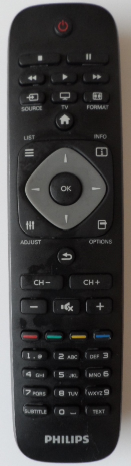 RC/PH/32PFL3107 ORIGINAL  REMOTE CONTROL  for PHILIPS  32PFL3107K/02