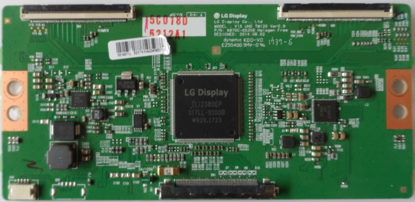 TCON/6870C0535B/FINLUX TCon BOARD, 6870C-0535B ,V15 UHD DRD TM120 Ver0.9