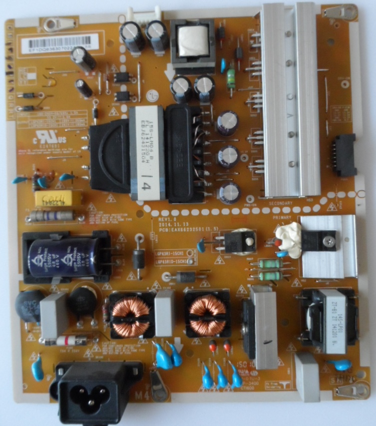 PB/LG/43LF632V POWER BOARD ,EAX66232501(1.5),LGP43RID-15CH1, for ,LG 43LF632V,