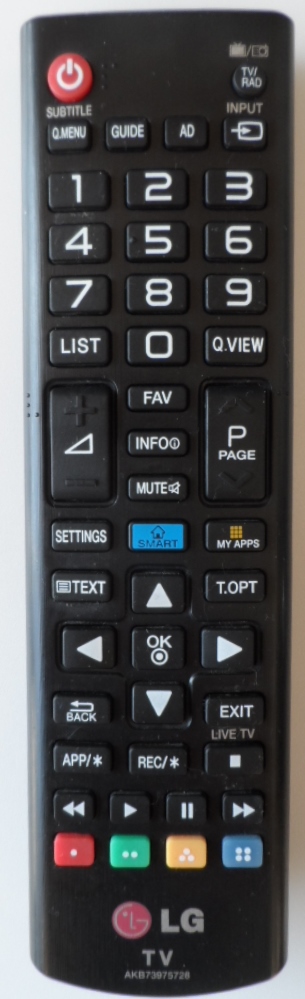 RC/LG/AKB73975728 ORIGINAL REMOTE CONTROL, AKB73975728, for LG LED TV 