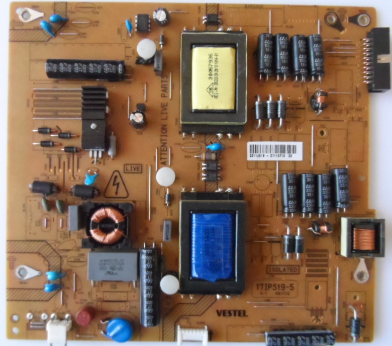 17IPS19-5/32INC/VES/20PIN/2 POWER BOARD ,17IPS19-5,V.1 061112 for 32inc DISPLAY ,23114519,27110710,