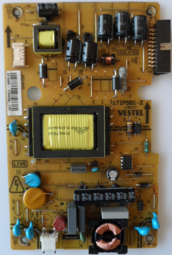 17IPS61-2/VES/1 POWER BOARD ,17IPS61-2,230312,23100883,27034399,