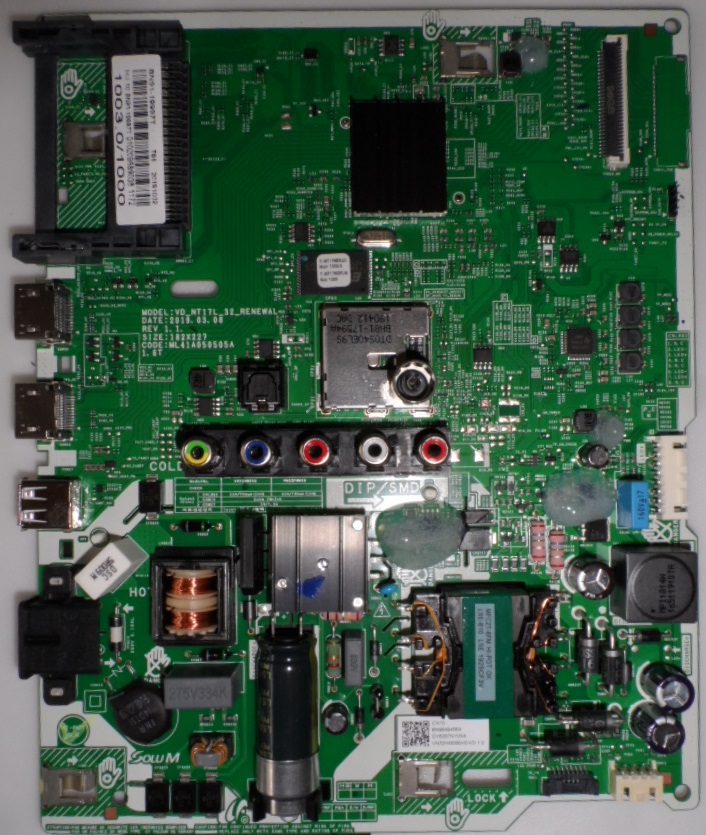 MB/BN96-49456A/SAM/32N4003 MAIN BOARD, BN9649456A,BN91-19997T,VD_NT17L_32, for ,SAMSUNG UE32N4003AK,