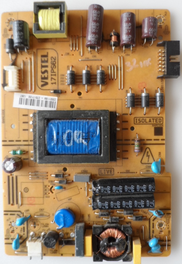 17IPS62/32INC/NN POWER BOARD ,17IPS62, for 32 inc DISPLAY ,23321189,27517130,150115R2,