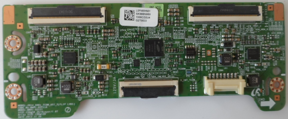 TCON/BN95-01306C/SAM/48J5510 TCon BOARD ,BN95-01306C, BN41-02111A,2014_60Hz_TCON_USI_T(FLIP LVDS)