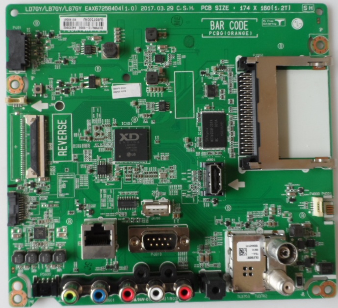 MB/LG/49LV300 MAIN BOARD  ,EAX67258404(1.0), for, LG 49LV300C