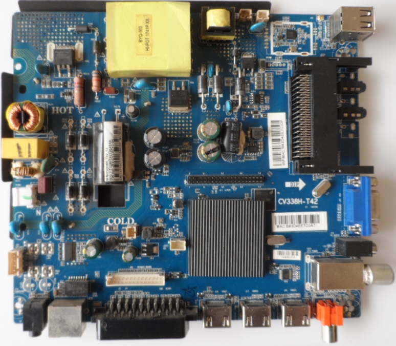 MB/CV338H-T42/ST/40DM6500 MAIN BOARD ,CV338H-T42 , for ,STARLIGHT,40DM6500,