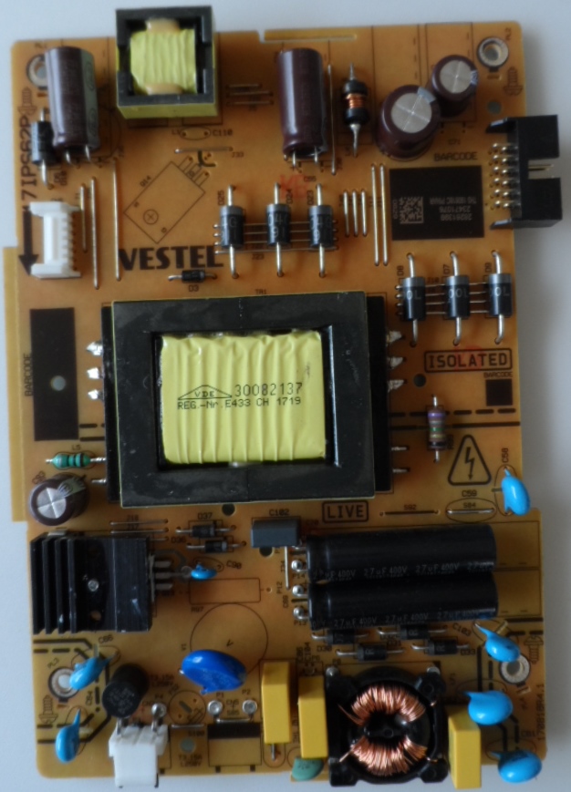 17IPS62/49INC/PAN POWER BOARD, 17IPS62, for 49 inc DISPLAY ,28261399,23471076,170818R4.1