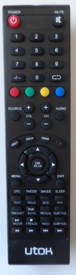 RC/UTOK/U32HD8 ORIGINAL REMOTE CONTROL for UTOK U32HD8