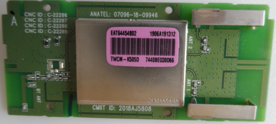 WI-FI/LG/TWCM-K505D/43UM7450 WI-FI MODULE ,TWCM-K505D,EAT64454802,