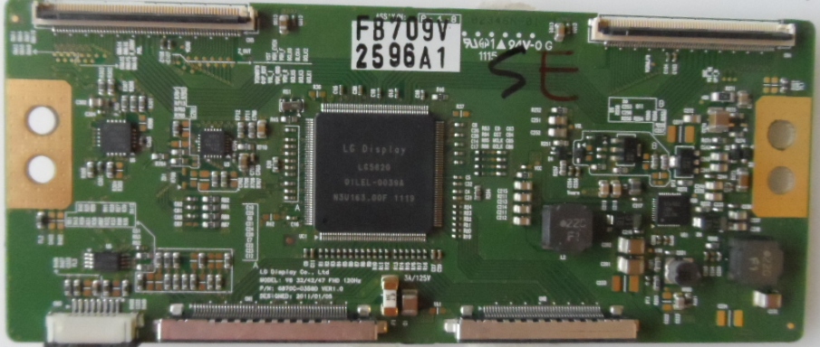 TCON/6870C0538D/TOSH/47LV863 TCon BOARD ,V6 32/42/47 FHD 120Hz,6870C-0358D,VER1.0,