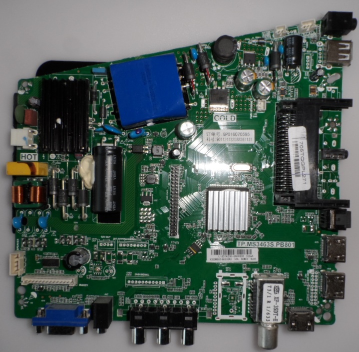 MB/TP.MS3463.PB801/PH/32PHT4001 MAIN BOARD, TP.MS3463S.PB801 , for PHILIPS ,32PHT4001/12,32PHS4001/12