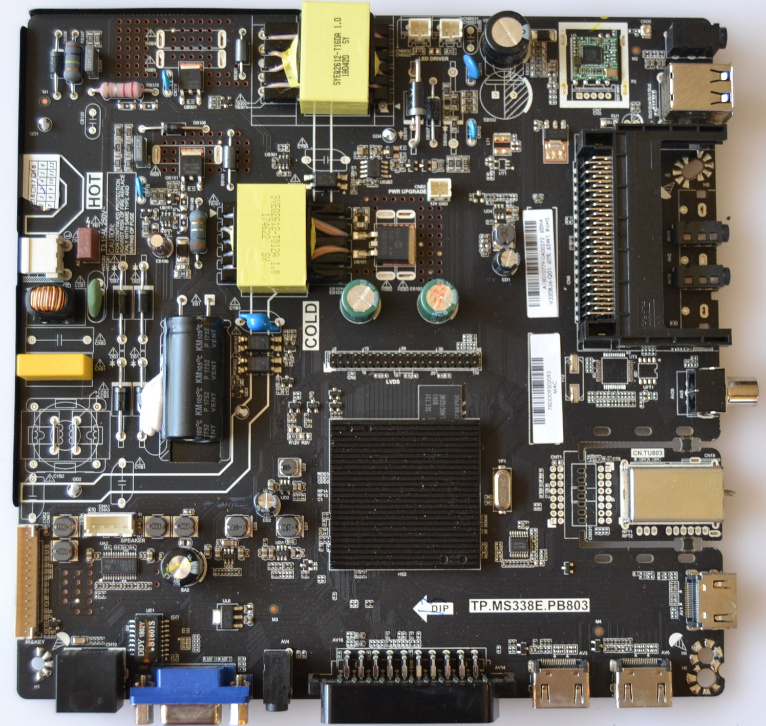 MB/TP.MS338E.PB803/CR/32A16BG MAIN BOARD ,TP.MS338E.PB803, for CROWN 32A16BG