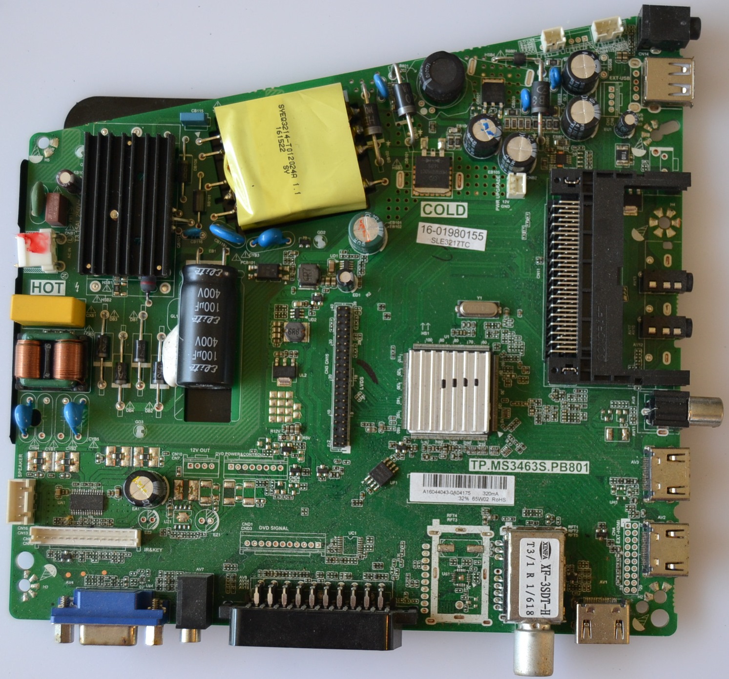 MB/TP.MS3463S.PB801/SENCOR MAIN BOARD ,TP.MS3463S.PB801 , for SENCOR SLE 3217TC,