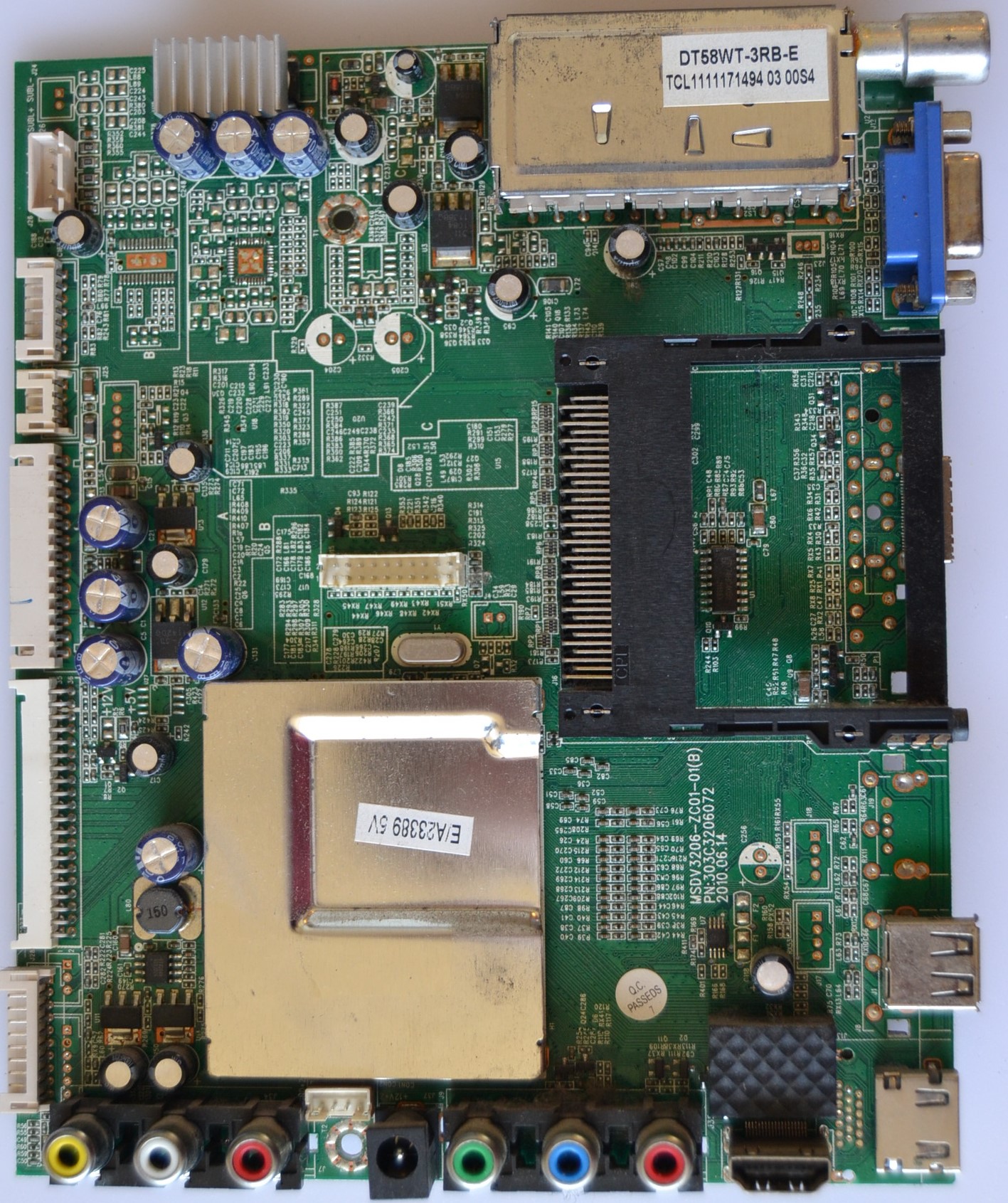 MB/MSDV3206-ZC01-01/HAIER MAIN BOARD ,MSDV3206-ZC01-01,PN:303C3206072, for ,HAIER LET22C430