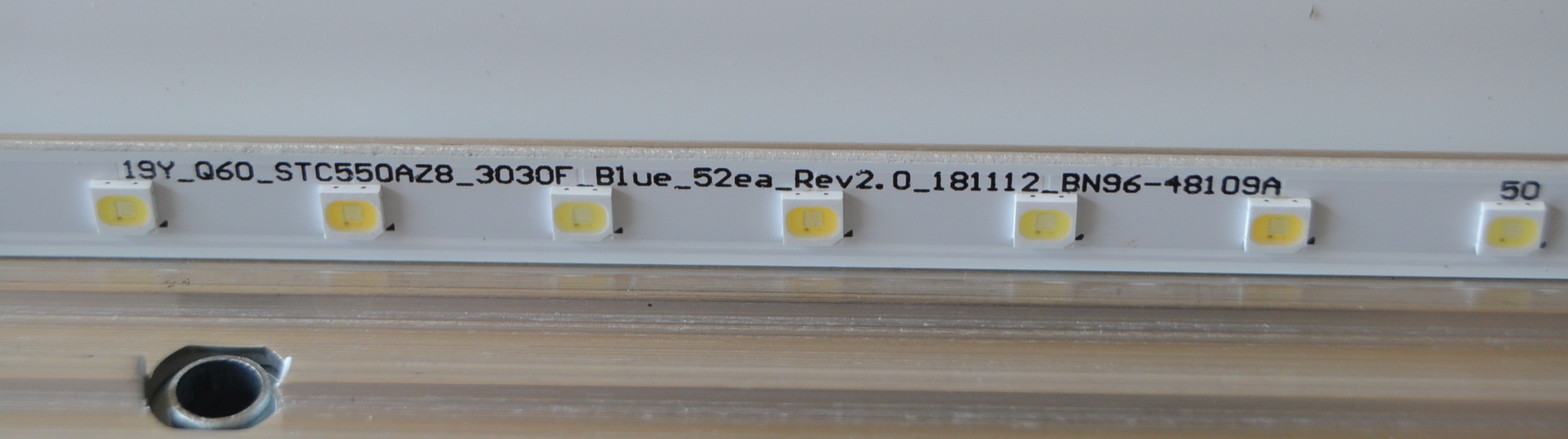 LB/55INC/SAM/QE55Q67 LED BACKLAIHT,19Y_Q60_STC550AZ8_3030F_Blue_52ea_Rev2.0_181112_BN96-48109A,