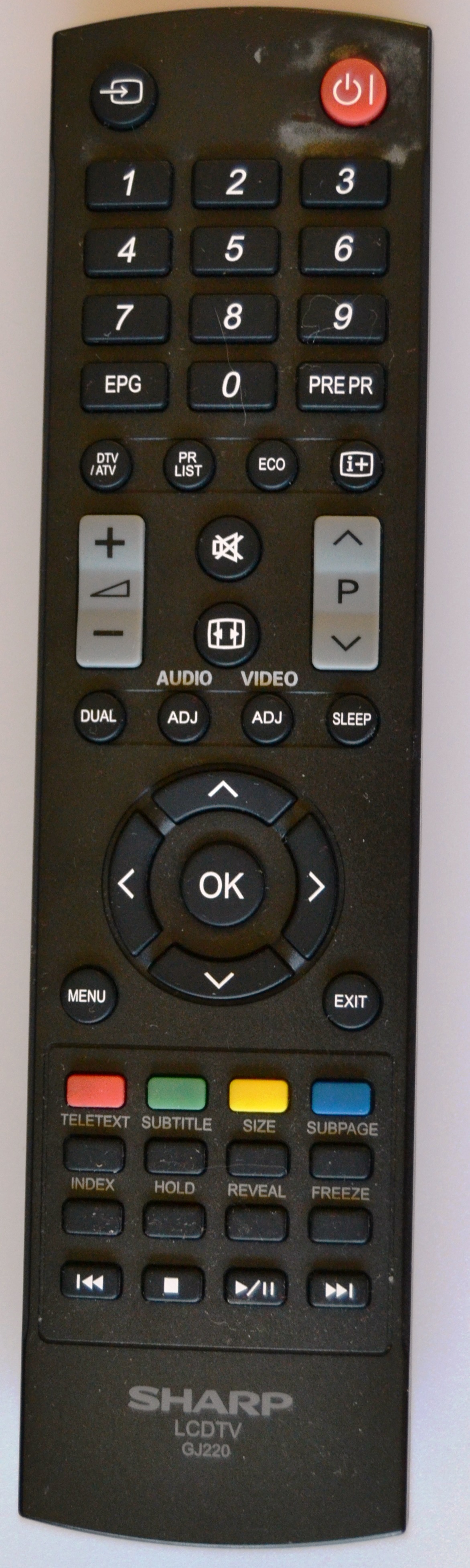 RC/SHARP/GJ220 ORIGINAL REMOTE CONTROL  ,GJ220, for SHARP TV