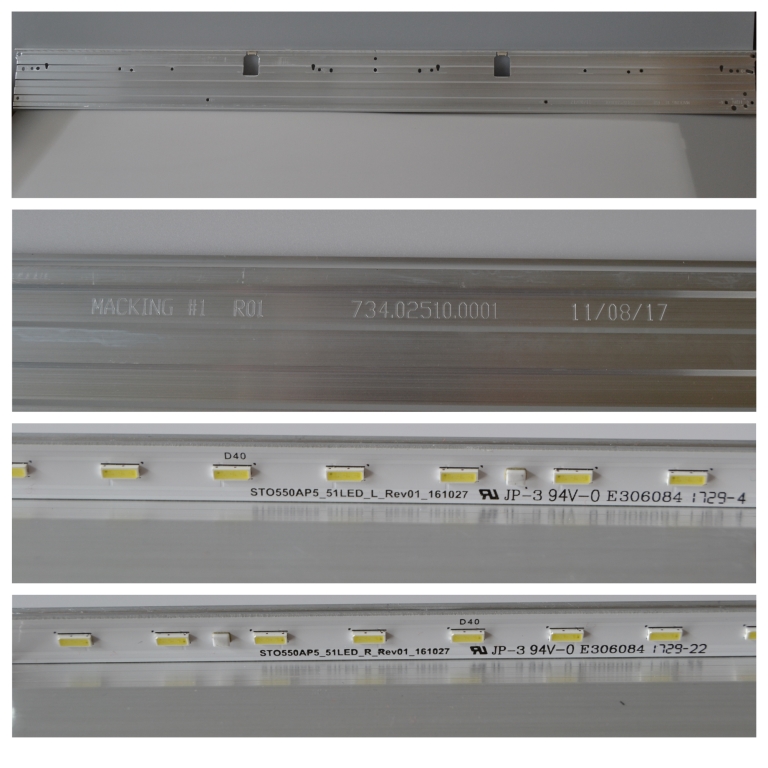 LB/55INC/SONY/55XE7077 LED BACKLAIHT ,STO550AP5_51LED_L_Rev01 161027,STO550AP5_51LED_R_Rev01 161027,734.0250.0001,