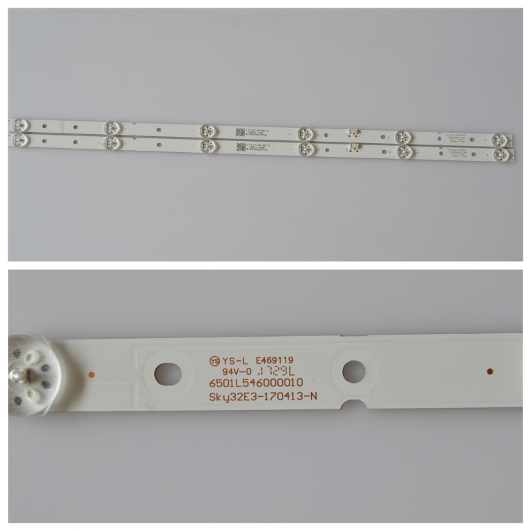 LB/32INC/SKYWORTH LED BACKLAIHT ,6501L546000010,Sky32E3-170413-N, 2x6 3v diod 545 mm