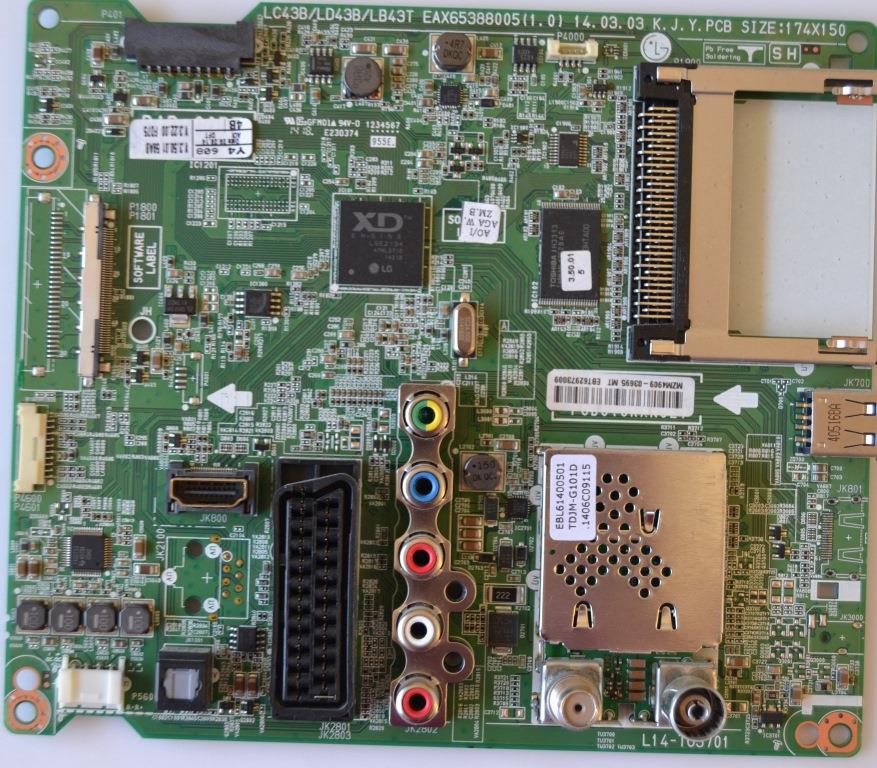 MB/LG/49LB550 MAIN BOARD   ,EBT62973009,EAX65388005(1.0),  for LG 49LB550v,