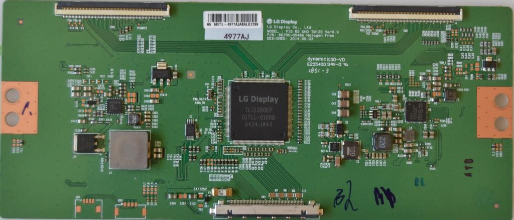 TCON/6870C0548A/HIT TCon BOARD, 6870C-0548A,V15 65UHD TM120 Ver0.9,