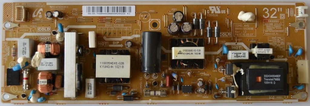 PB/BN44-00369B/SAM/32C350 POWER BOARD ,BN44-00369B,132HD_AHS,  for SAMSUNG LE32C350D1W