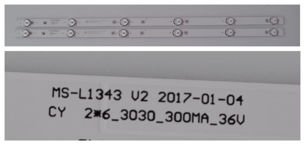 LB/32INC/AR/32DN6T2 LED BACKLAIHT,MS-L1343 V2 ,CY 2*6_3030_300MA_36V, 2X6 DIOD 6V