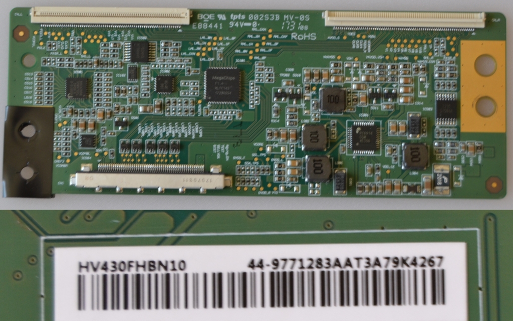 TCON/HV430/PH/43PFS4112 TCon BOARD ,HV430FHBN10, 44-9771283AAT3A79K4267,