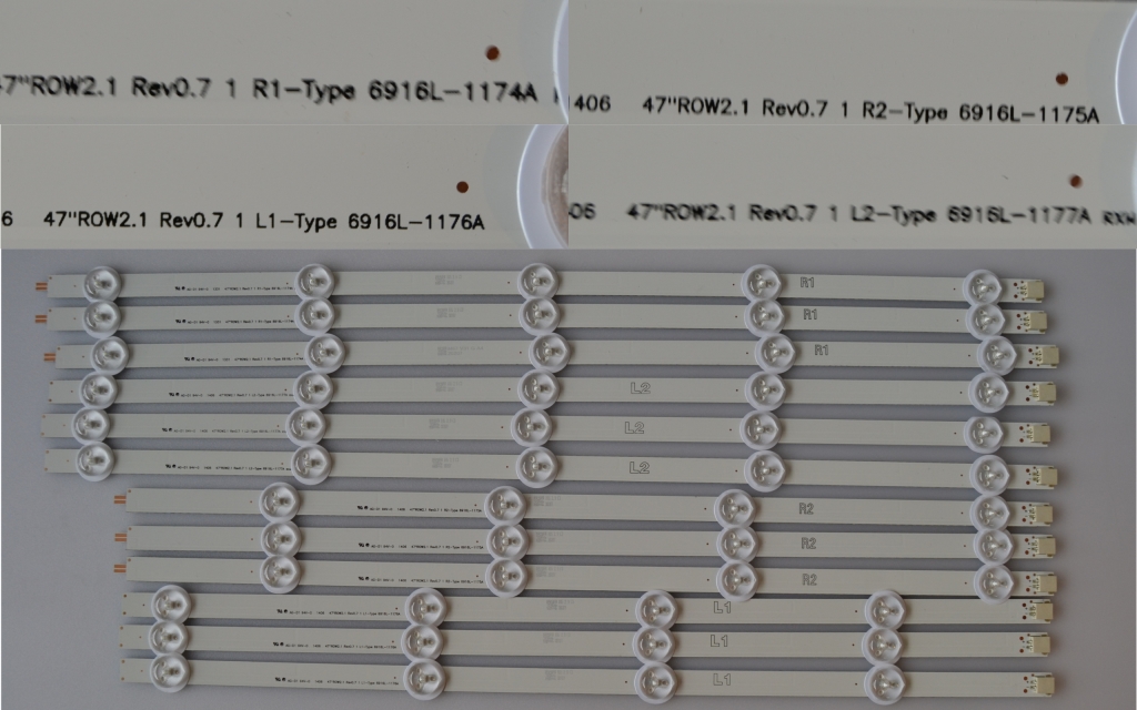 LB/47INC/LG/47LN/ALT LED BACKLAIHT  ,6916L-1174A ,6916L-1175A, 6916L-1176A ,6916L-1177A,