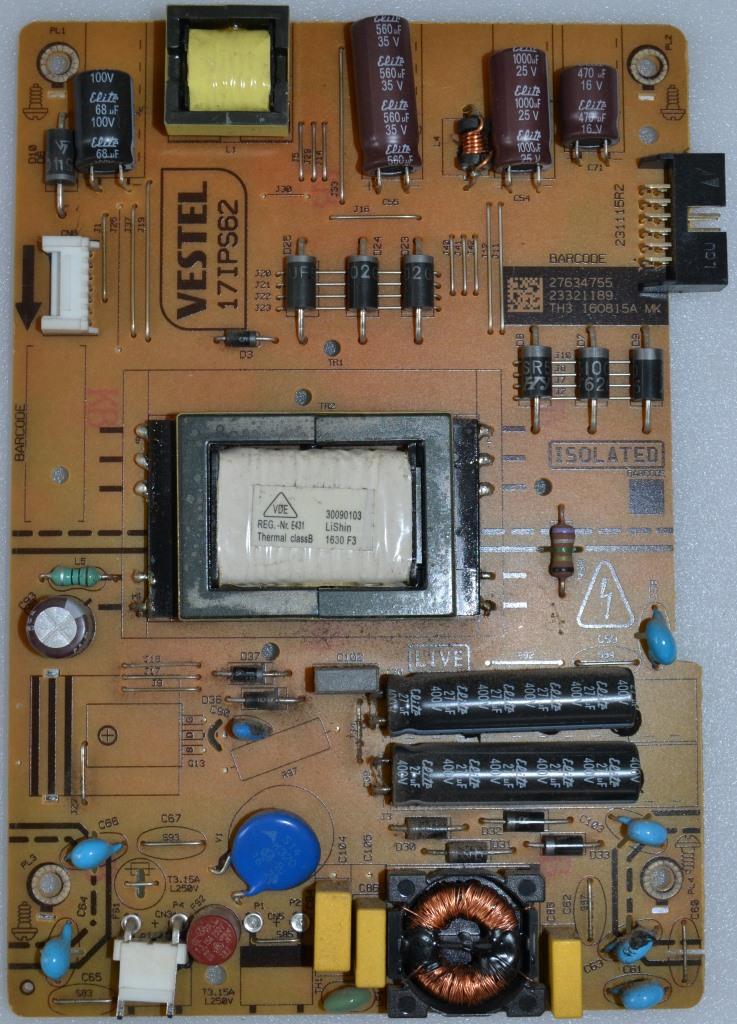 17IPS62/32INC/NEO/32300/2 POWER BOARD ,17IPS62, for 32 inc DISPLAY ,27634755,23321189,231115R2,