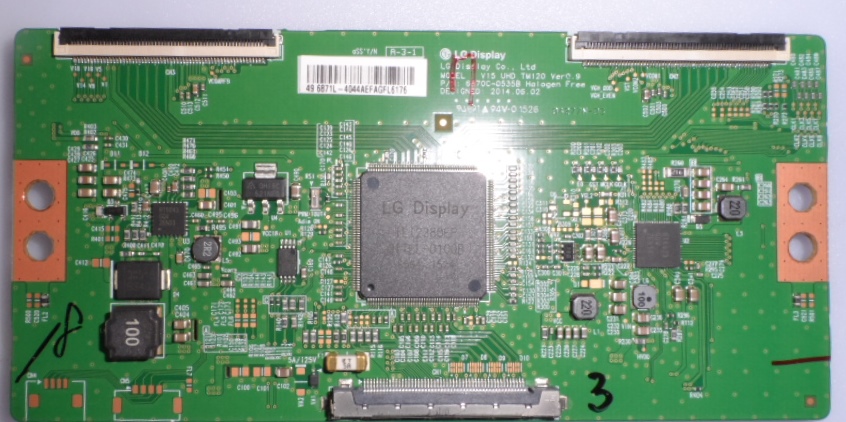 TCON/6870C0535B/49PUH4900 TCon BOARD, 6870C-0535B ,V15 UHD DRD TM120 Ver0.9