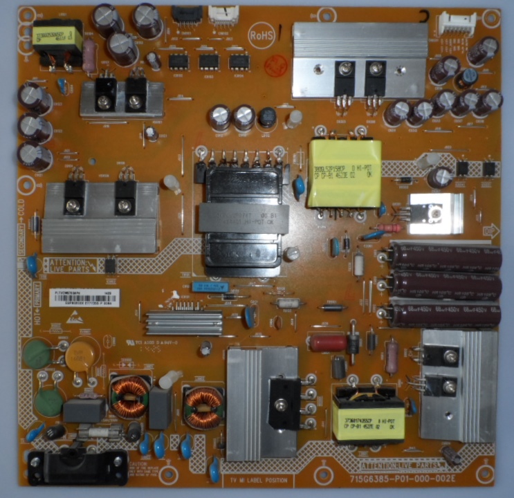 PB/55INC/PH/55PFS7509 POWER BOARD ,715G6385-P01-000-002E ,for, PHILIPS 55PFS7509/12,