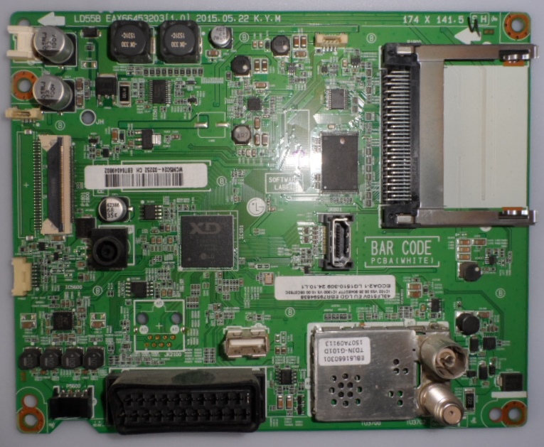 MB/LG/43LF510 MAIN BOARD   ,EBT64049802,EBR79594638,EAX66453203(1.0),  for, LG ,43LF510V,