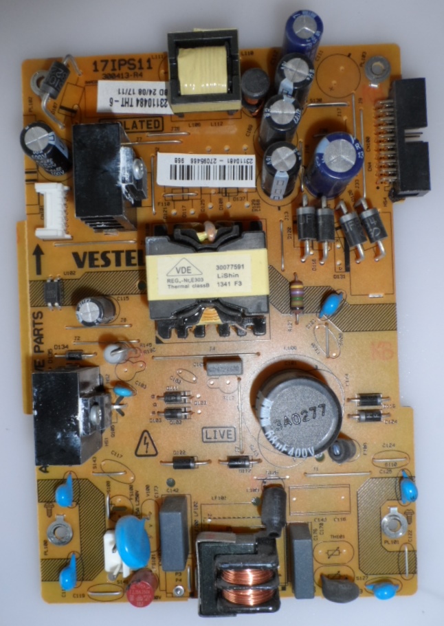 17IPS11/32INC/TOSH/1 POWER BOARD ,17IPS11 ,300413-R4,23110481,271195466,