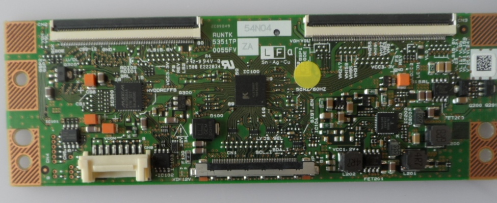 TCON/RUNTK5351/SAM/40F5000 TCon BOARD ,RUNTK 5351TP, 0055FV,