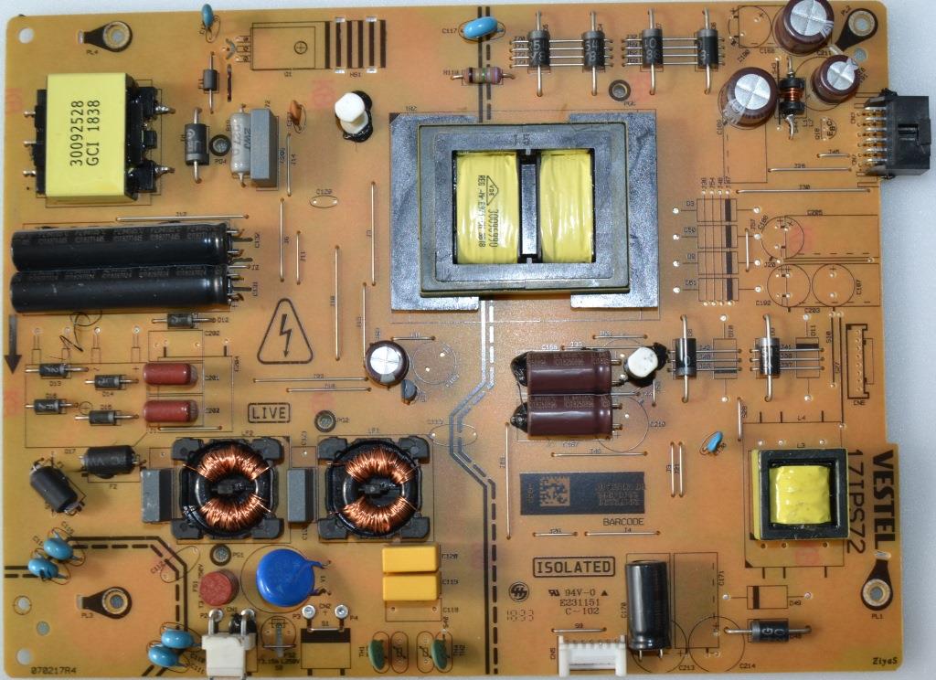 17IPS72/55INC/FIN/3 PPOWER BOARD ,17IPS72, for 55 inc DISPLAY ,28172298,23404962,070217R4,