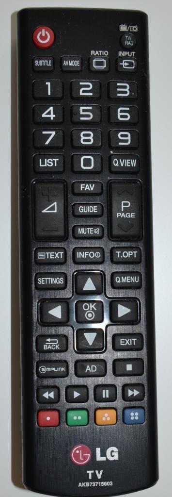 RC/LG/AKB73715603 ORIGINAL REMOTE CONTROL, AKB73715603, for LG LED TV 