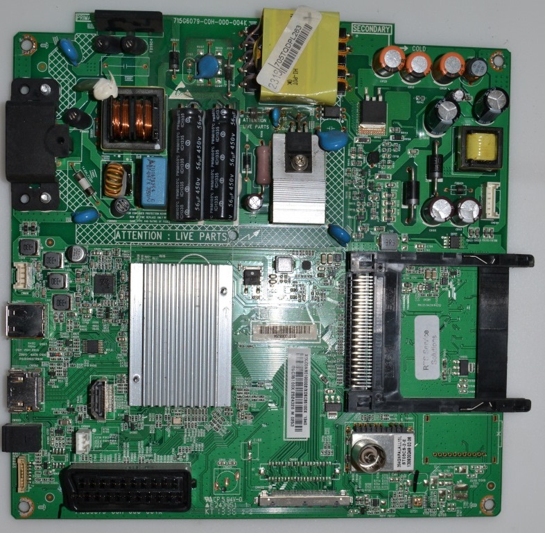 MB/39INC/PH/39PFL4398 MAIN BOARD ,715G6079-C0H-000-004K, for ,PHILIPS 39PFL4398H/12,