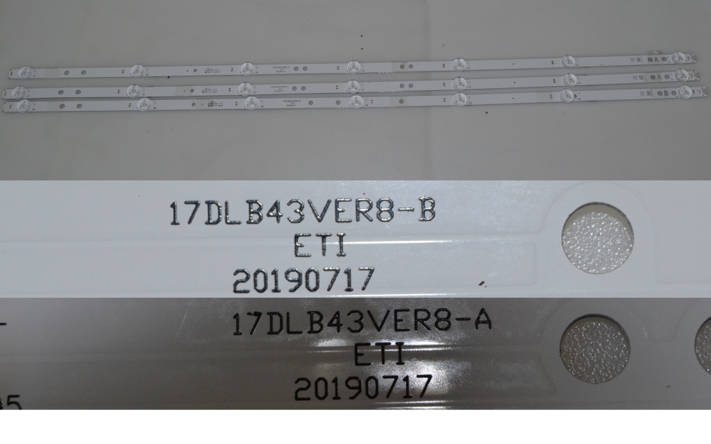 LB/43INC/VES/FIN/1 LED BACKLAIHT ,17DLB43VER8-A,17DLBVER8-B,30104251,30104252,