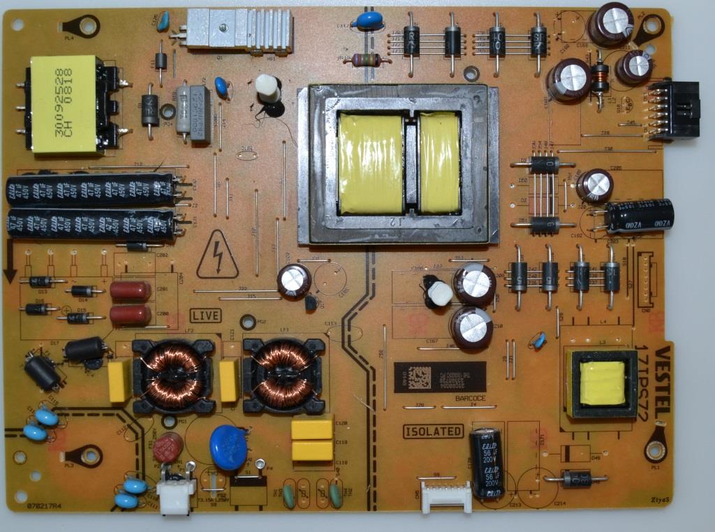 17IPS72/55INC/FIN/5 POWER BOARD ,17IPS72, for 55 inc DISPLAY ,28099084,23395729,070217R4,