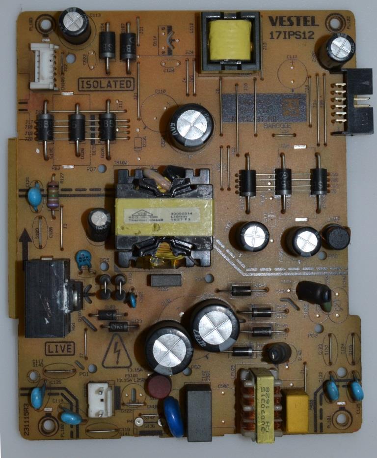 17IPS12/40INC/JVC/2 POWER BOARD ,17IPS12, for 40inc DISPLAY ,23321125,27664903,231115R3,